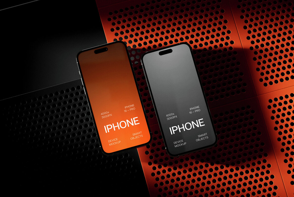 iPhone 16 Pro Mockups Set 9