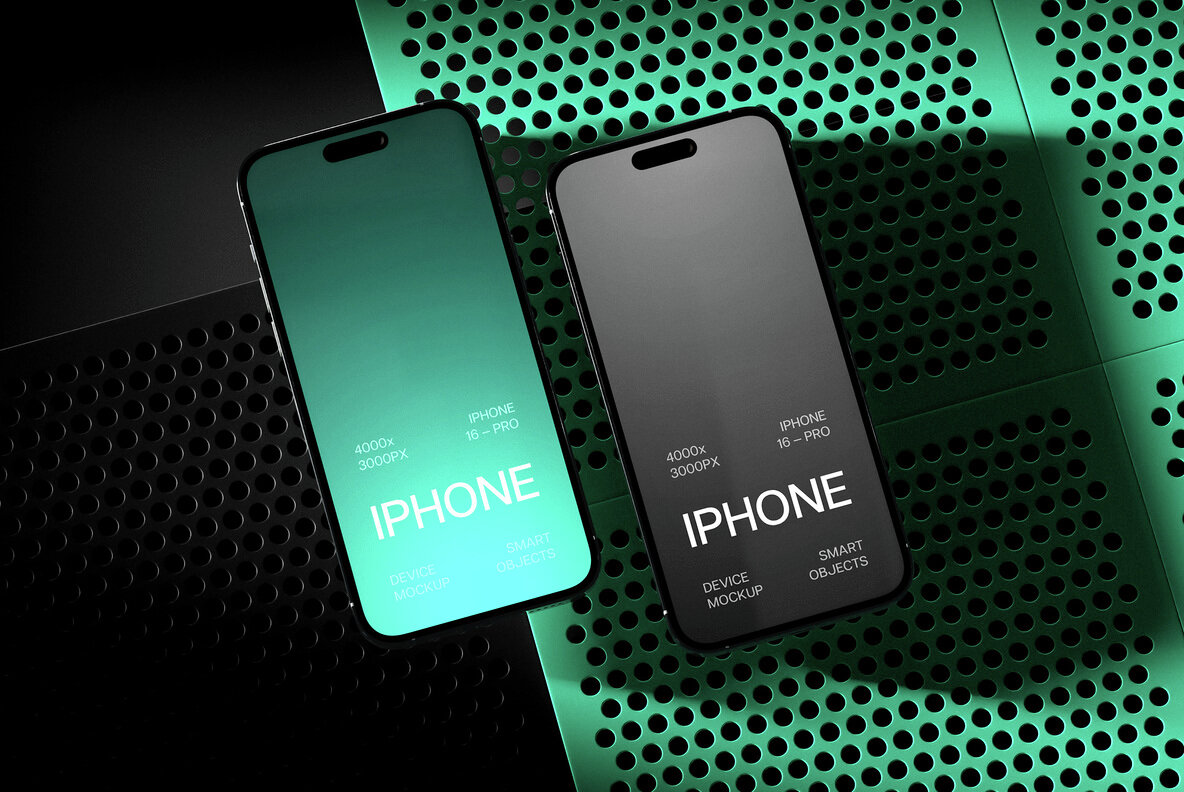 iPhone 16 Pro Mockups Set 10
