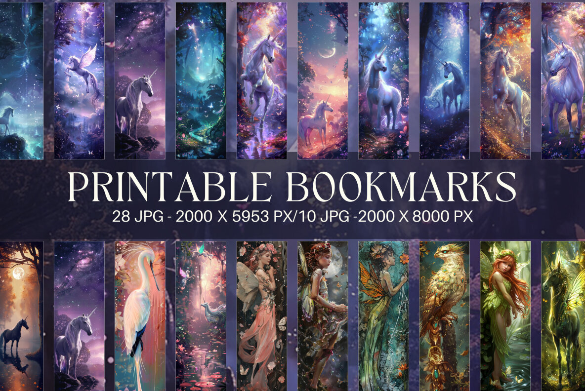 Fairy Bookmarks Printable 1