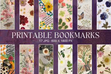 Vintage Floral Boomarks