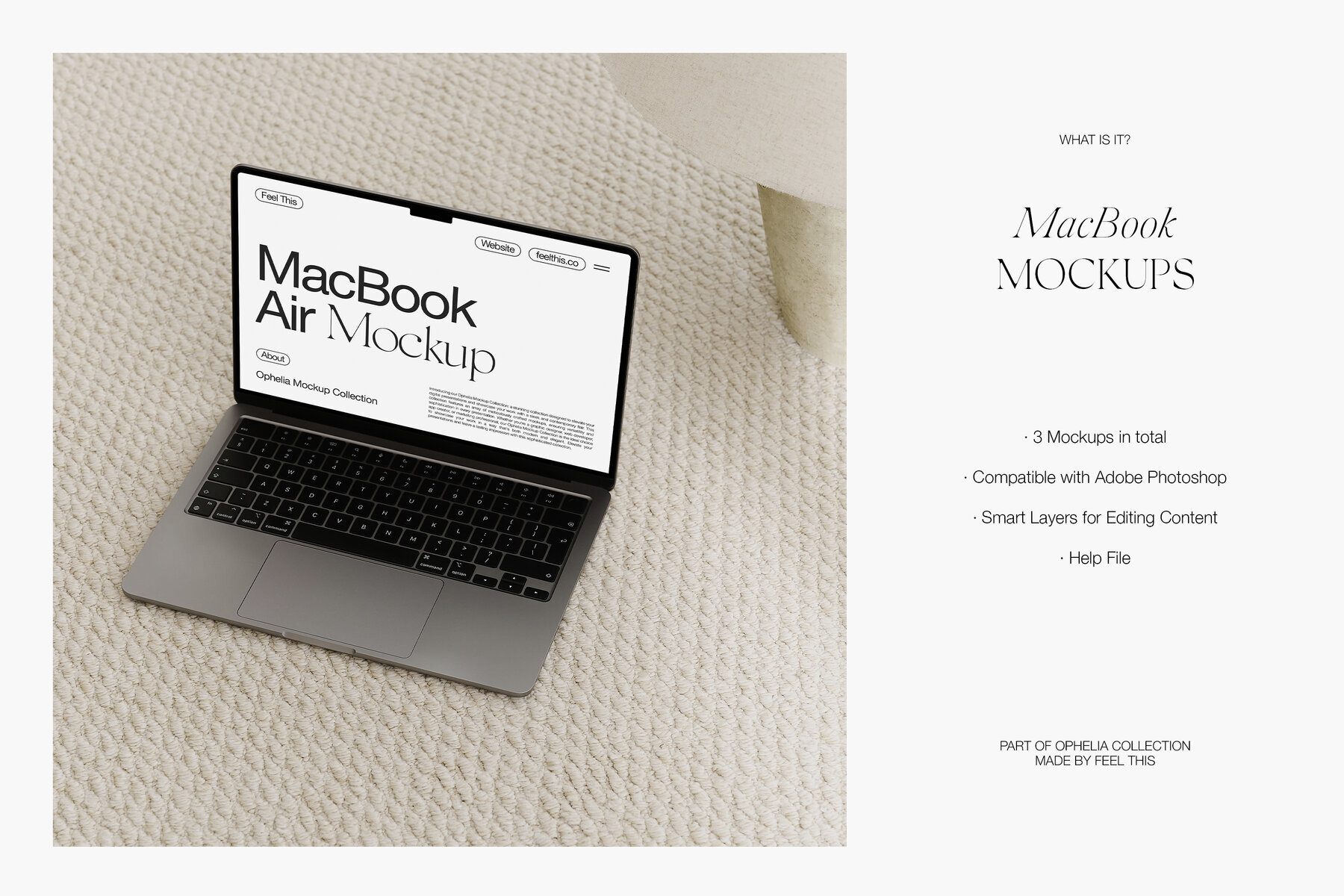 Aesthetic MacBook Mockups for Photoshop PSD 2