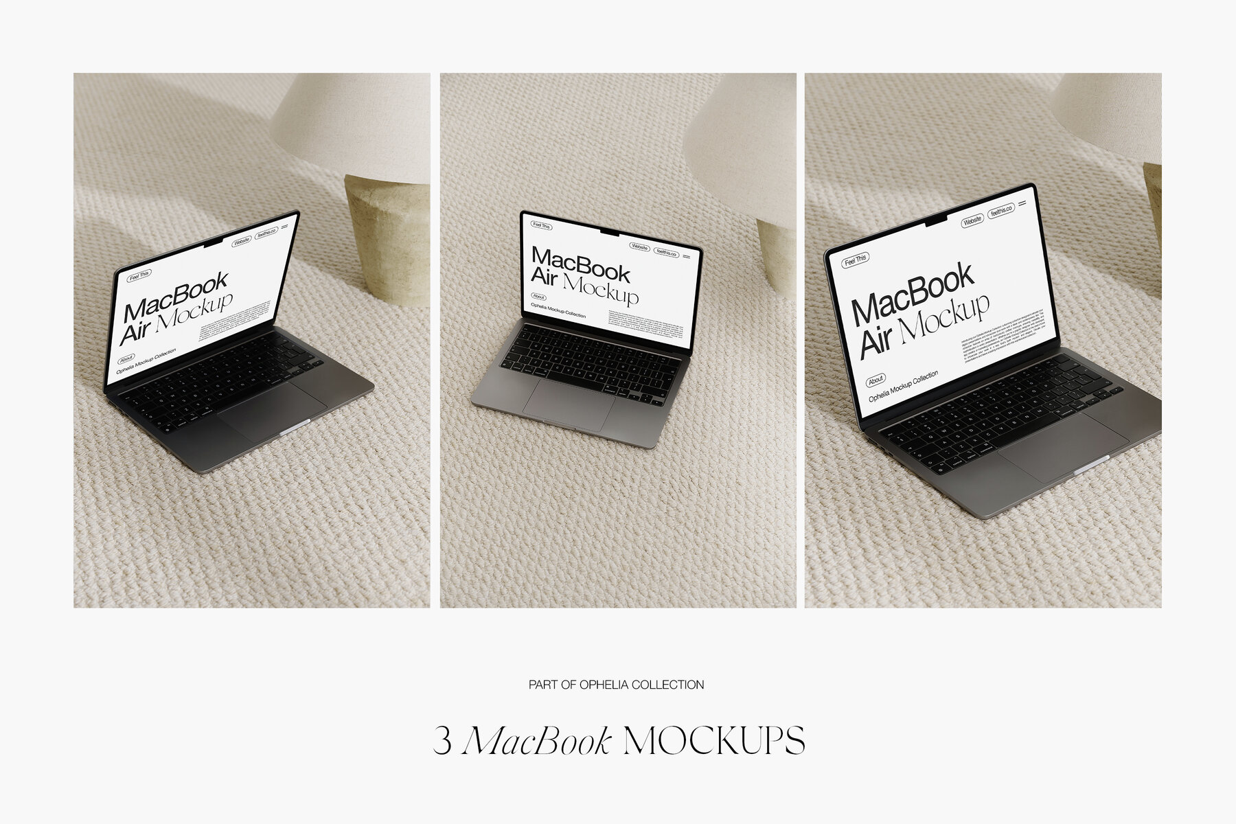Aesthetic MacBook Mockups for Photoshop PSD 5