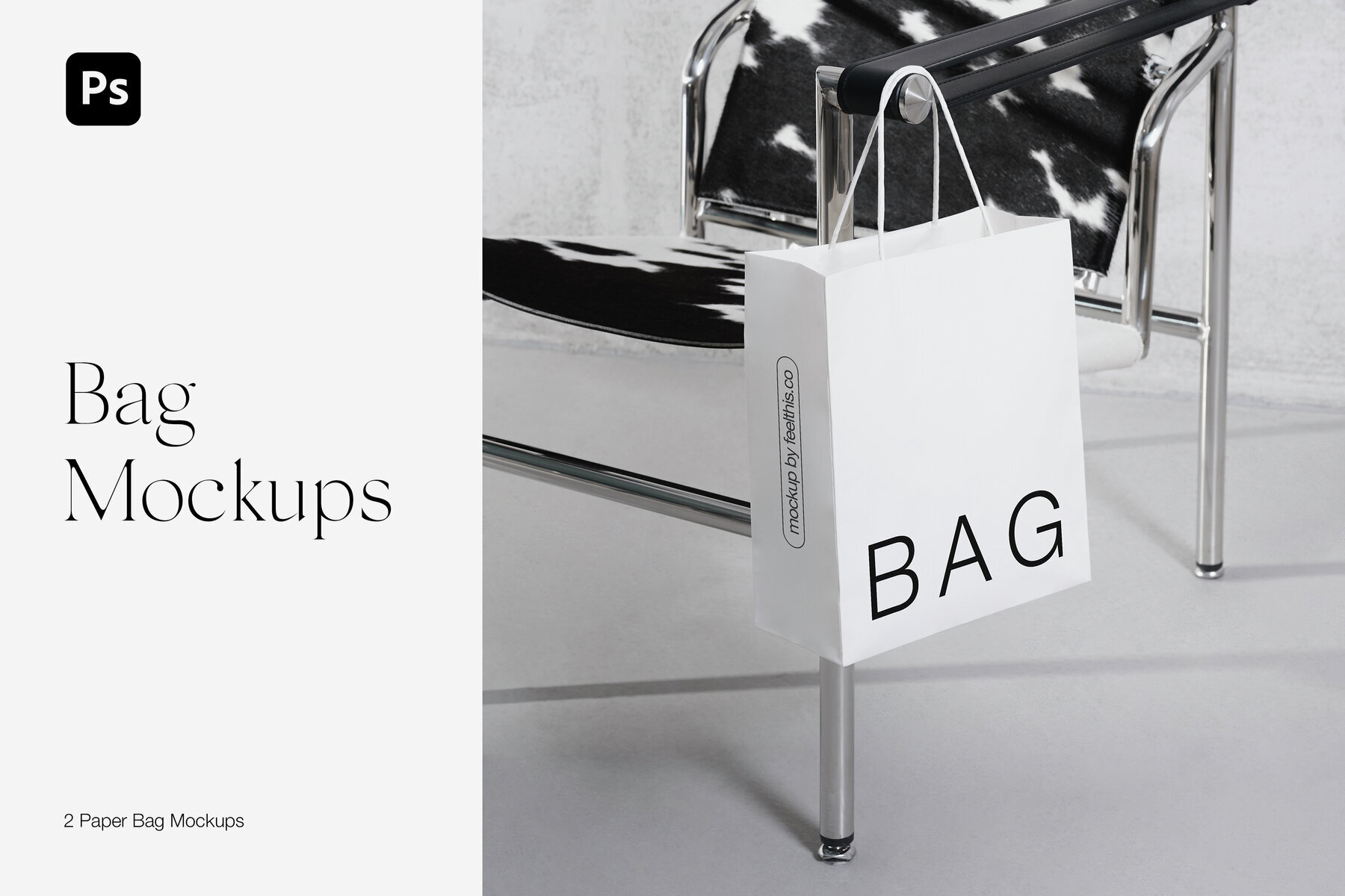 Paper Bag Mockups for Photoshop PSD 1