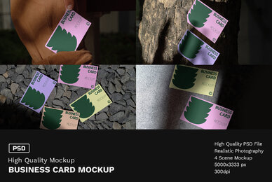Business Card Mockup   VOL 3