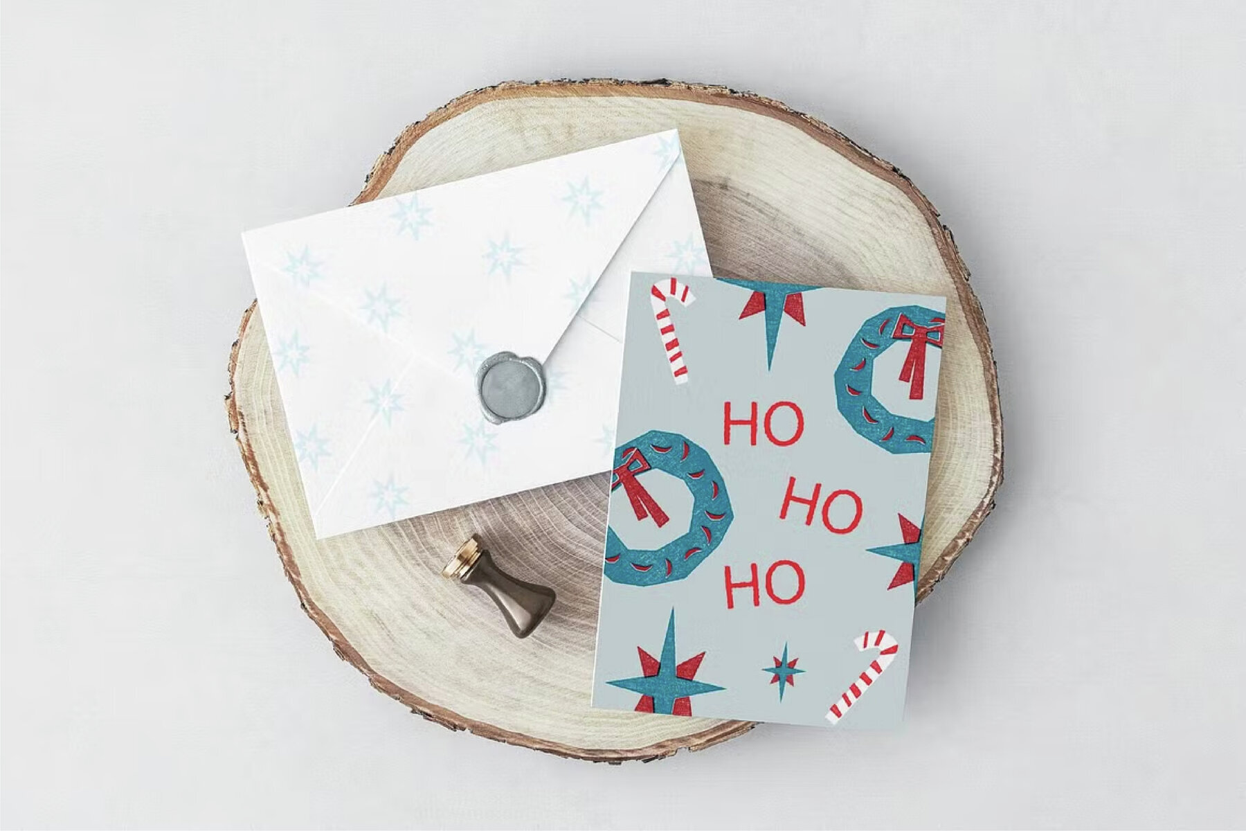 Winter Holidays Stamp effect vectors 3