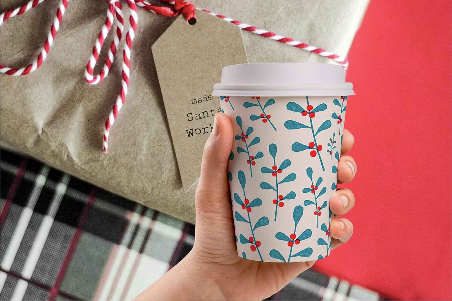 Winter Holidays Stamp effect vectors 4