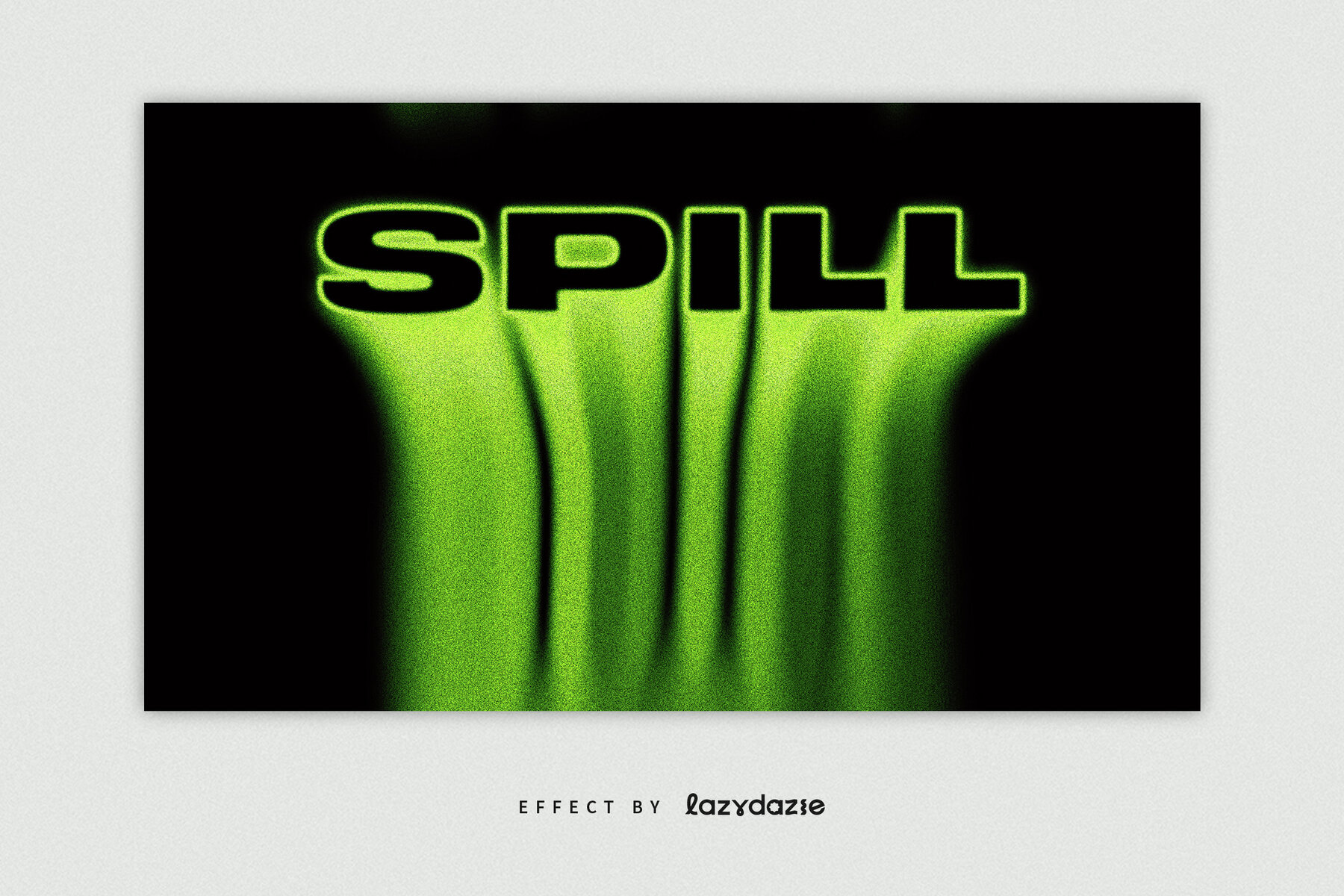 Toxic Dissolving Text Effect Mockup 5