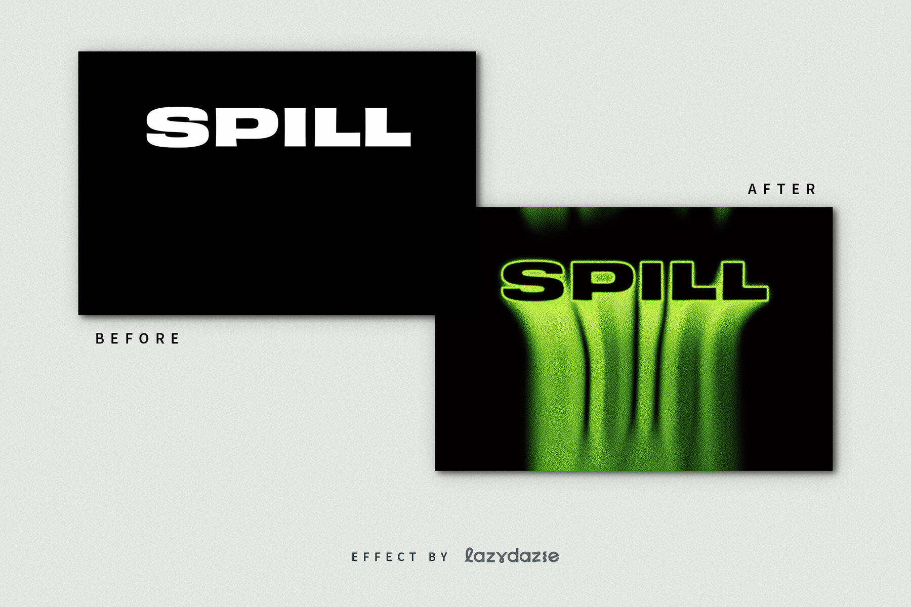 Toxic Dissolving Text Effect Mockup 8
