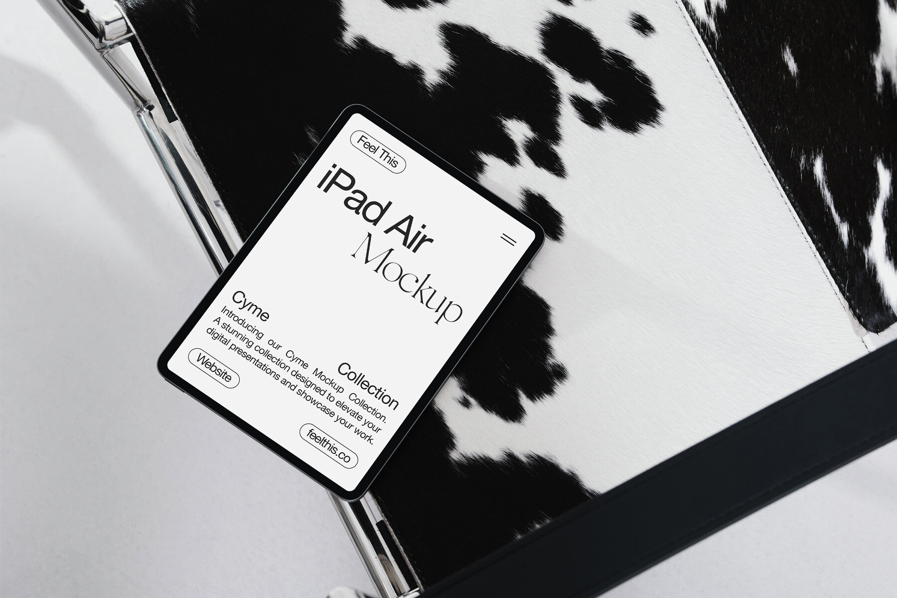 Minimalist iPad Air Mockups for Photoshop PSD 4