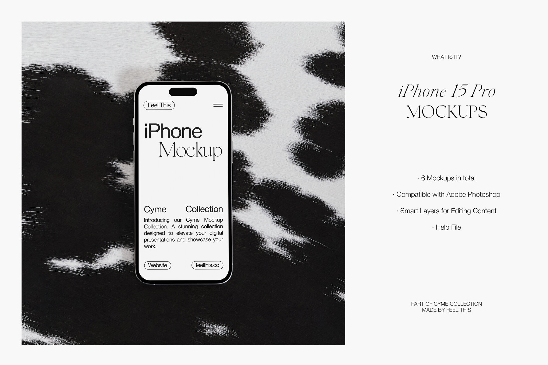 Minimalist iPhone Mockups for Photoshop PSD 2