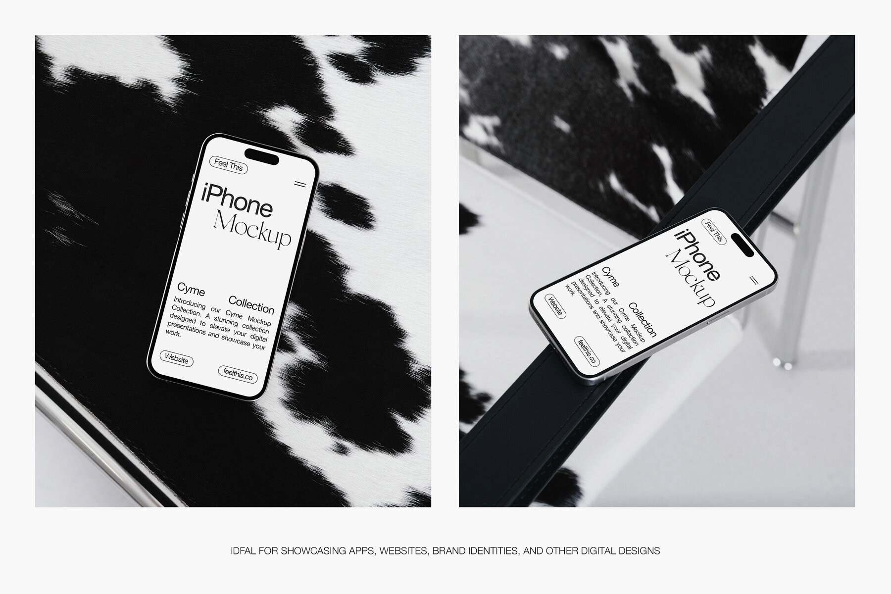 Minimalist iPhone Mockups for Photoshop PSD 3