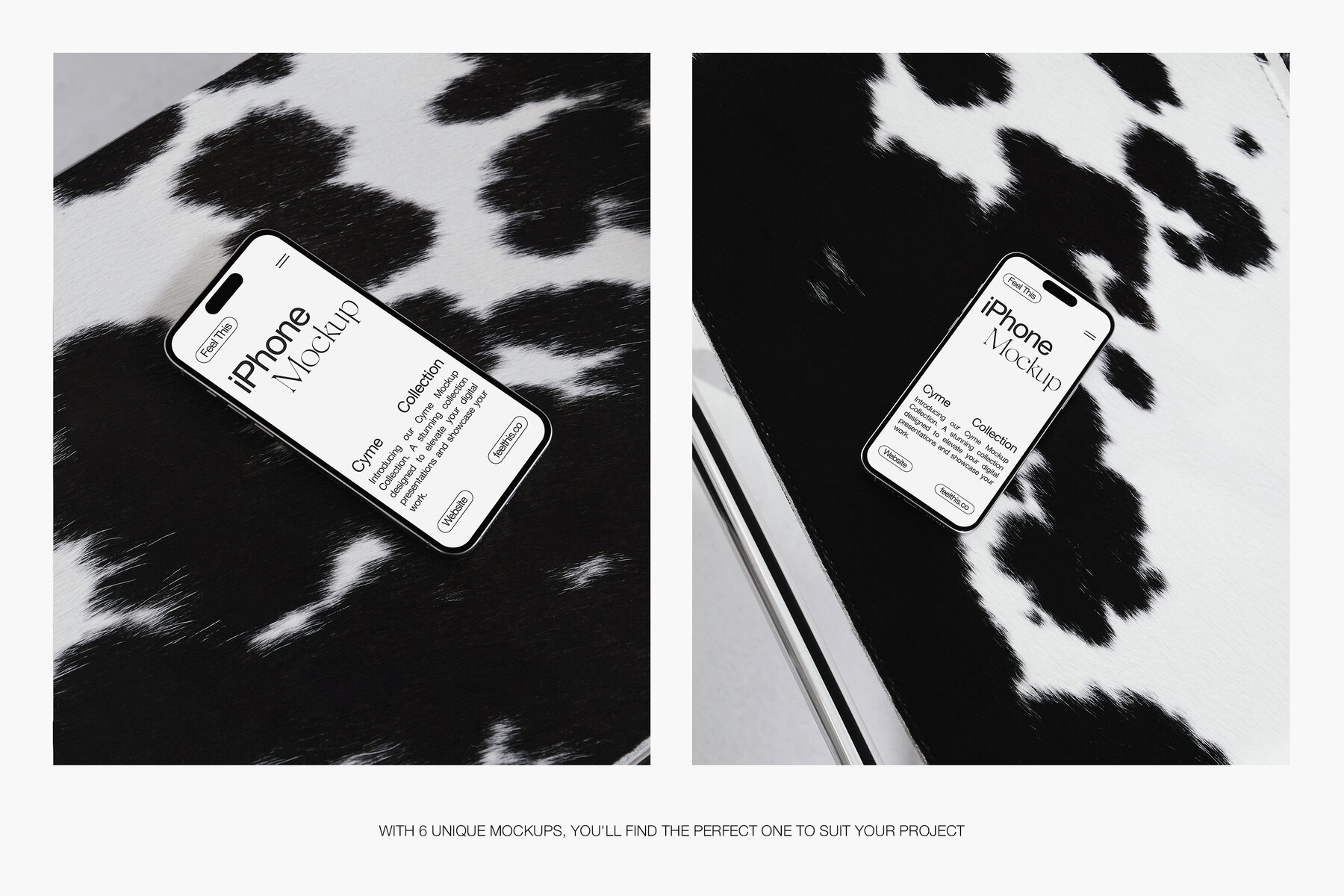 Minimalist iPhone Mockups for Photoshop PSD 4