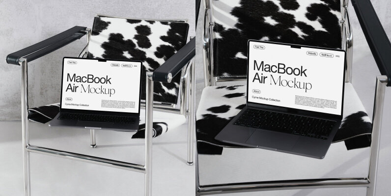 Minimalist MacBook Mockups for Photoshop PSD