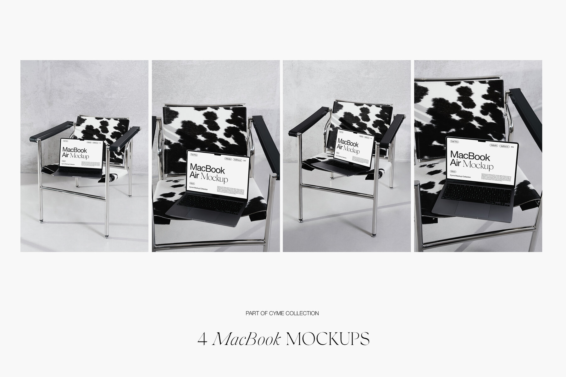 Minimalist MacBook Mockups for Photoshop PSD 5