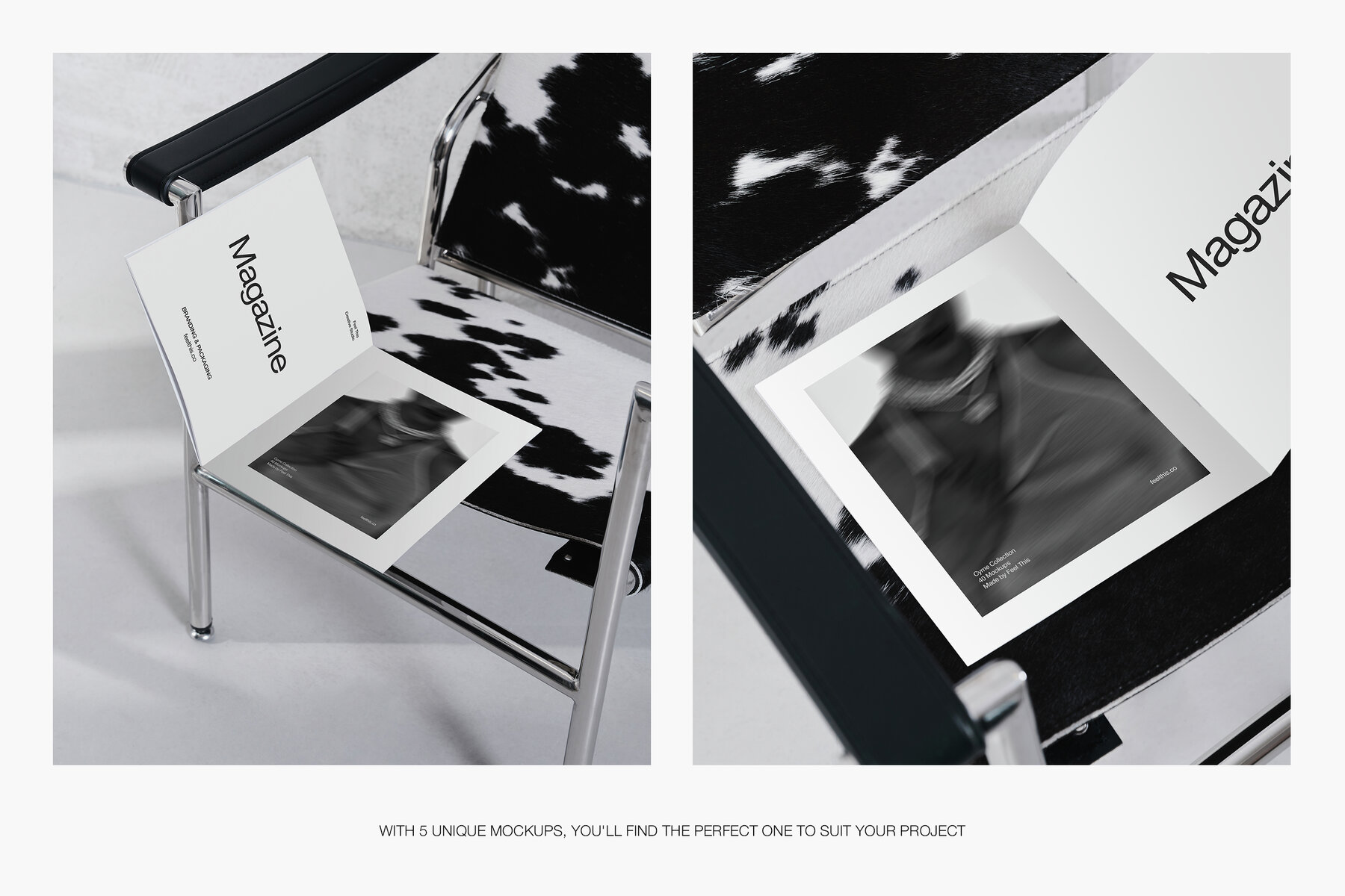 Minimalist Magazine Mockups for Photoshop PSD 4