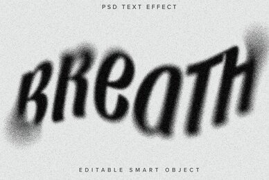 Grunge Dissolving Text Effect Mockup