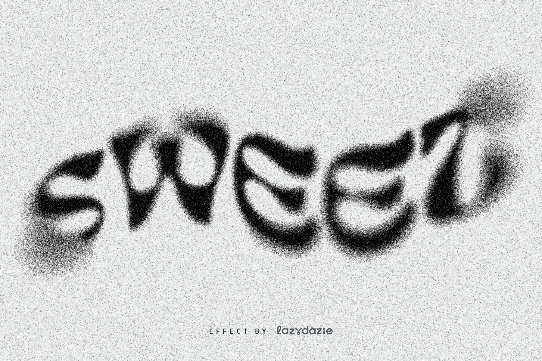 Grunge Dissolving Text Effect Mockup 4