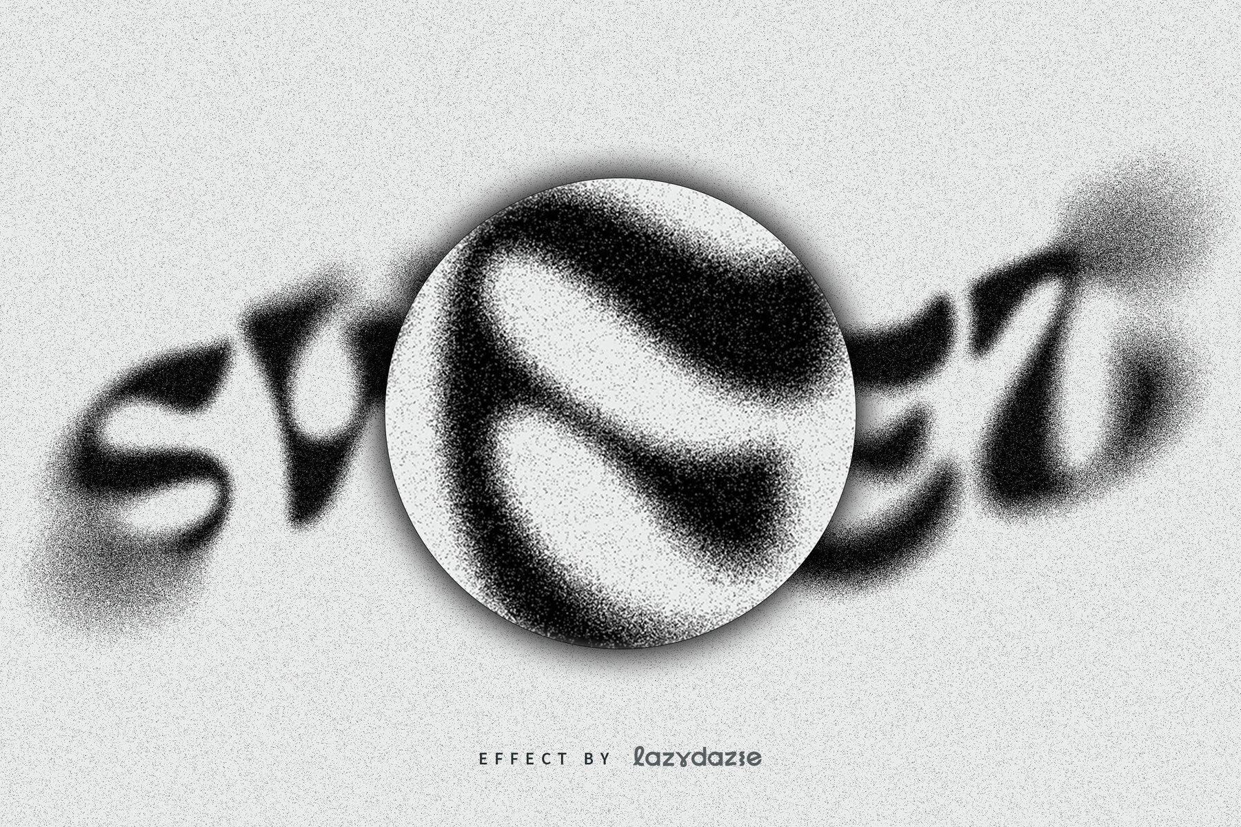 Grunge Dissolving Text Effect Mockup 5