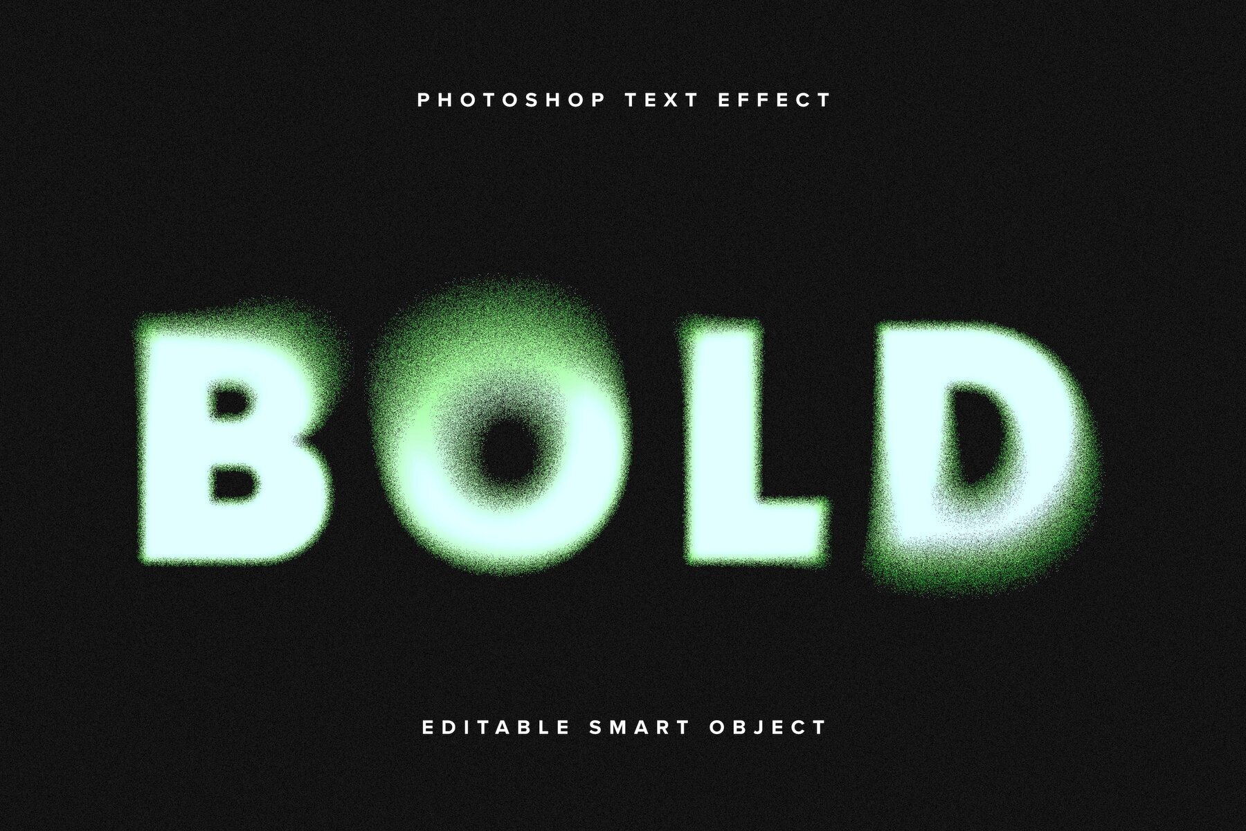 Green Dissolving Text Effect Mockup 1