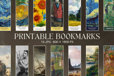 Retro Vintage Printable Bookmarks