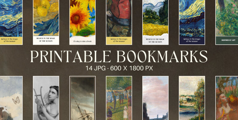 Retro Vintage Printable Bookmarks