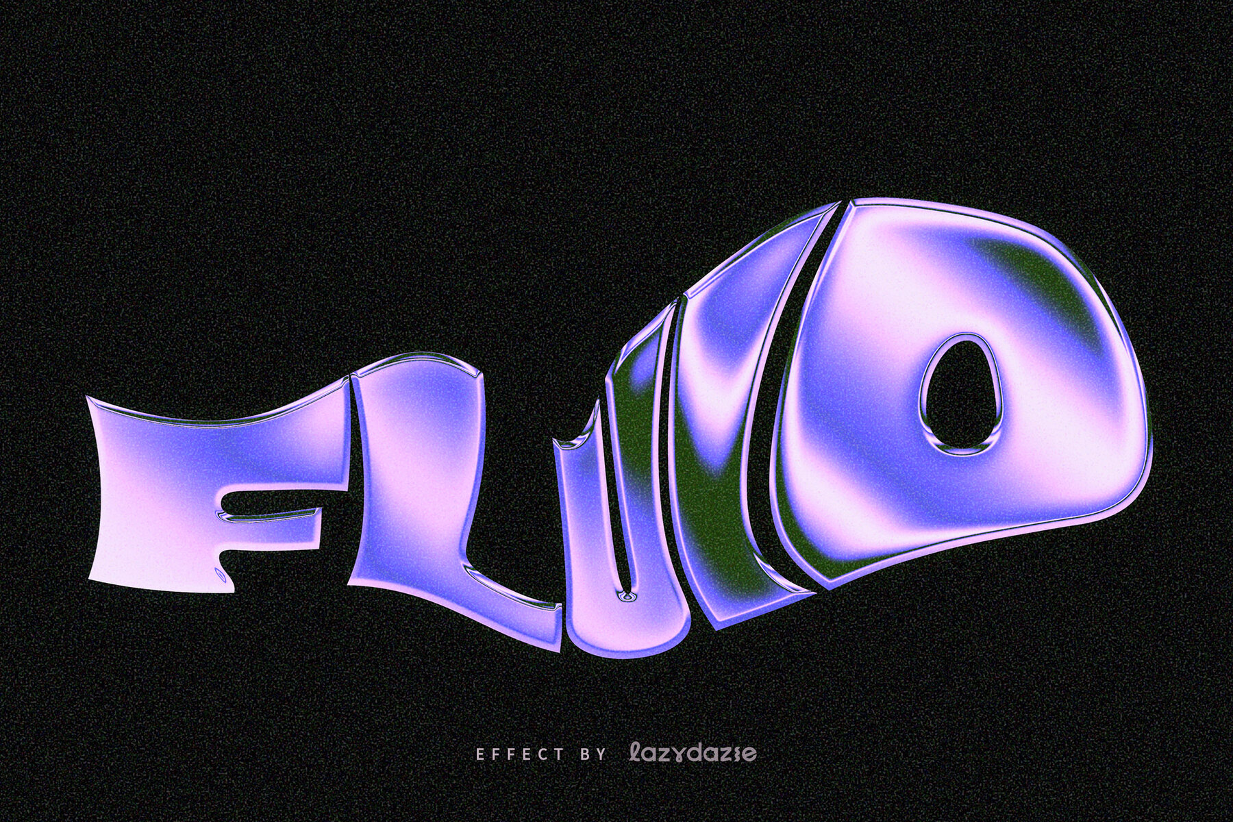 Warped Chrome Text Effect Mockup 4