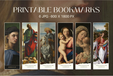 Vintage art bookmarks