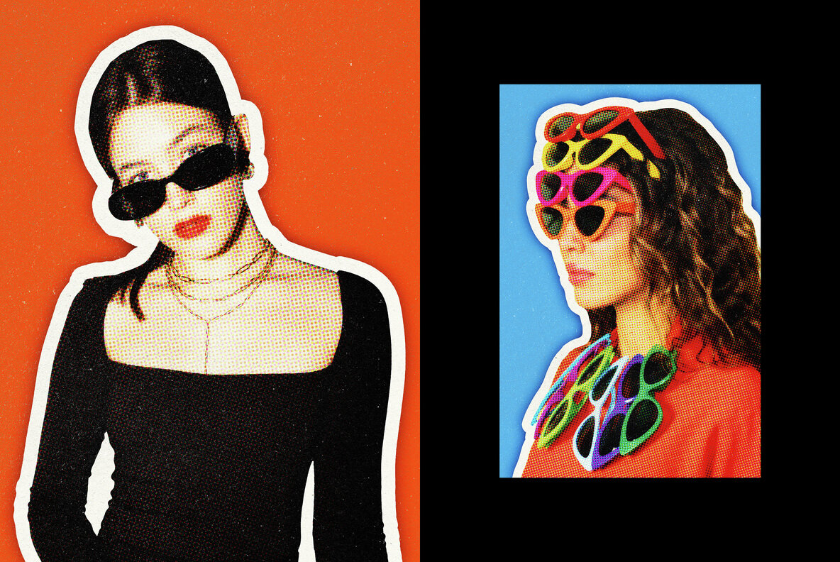 Cut Out Halftone Photo Effect 5