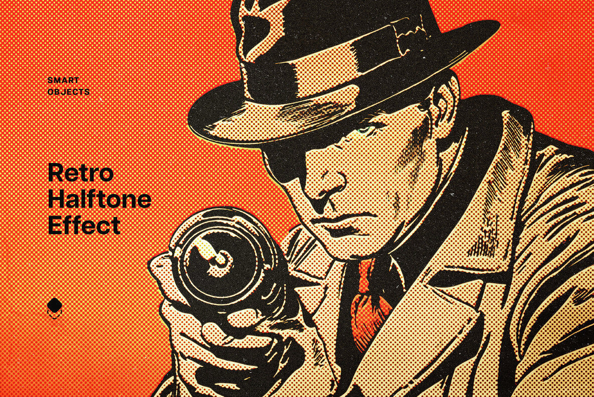 Retro Comic Halftone Photo Effect 1