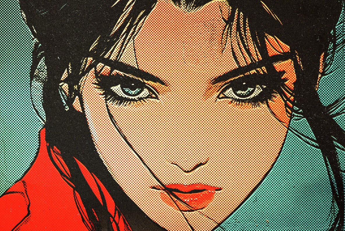 Retro Comic Halftone Photo Effect 3