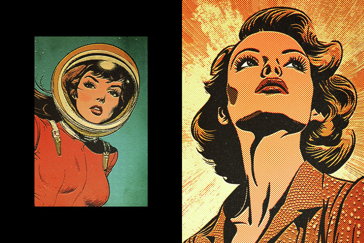 Retro Comic Halftone Photo Effect 4