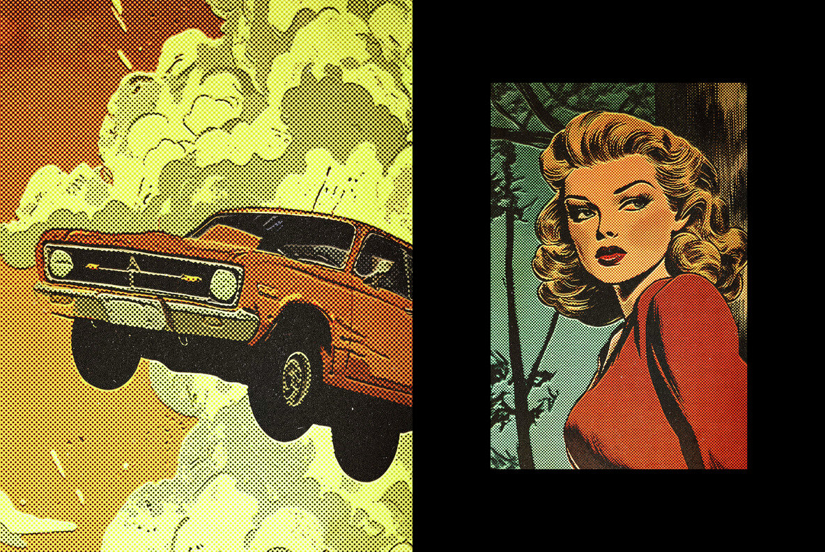 Retro Comic Halftone Photo Effect 6
