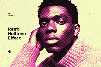 Halftone Retro Photo Effect