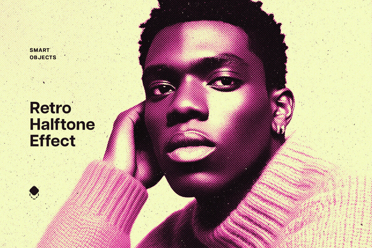 Halftone Retro Photo Effect 1