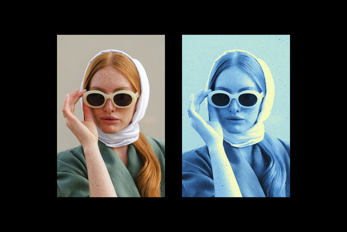 Halftone Retro Photo Effect 2