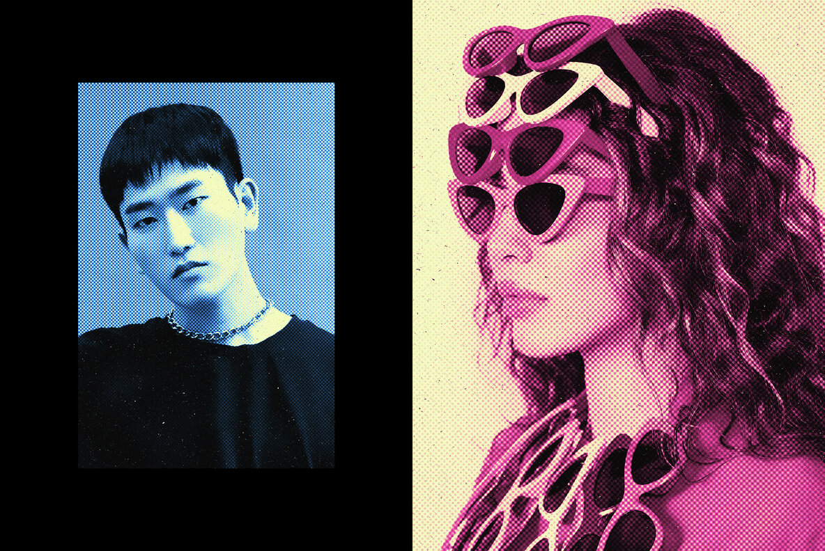 Halftone Retro Photo Effect 4