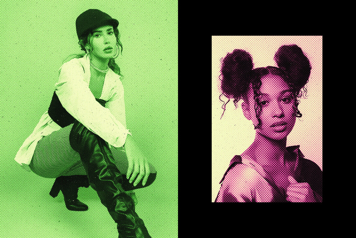 Halftone Retro Photo Effect 6