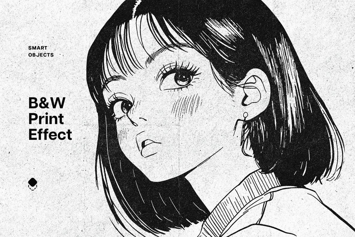 B and W Print Effect 1