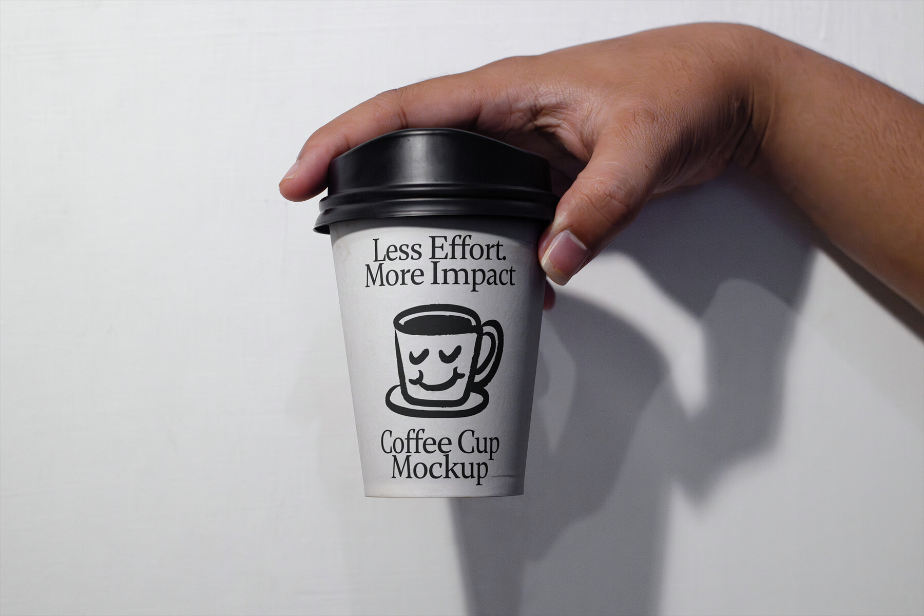 4 Realistic Scene Paper Cup Mockup 4