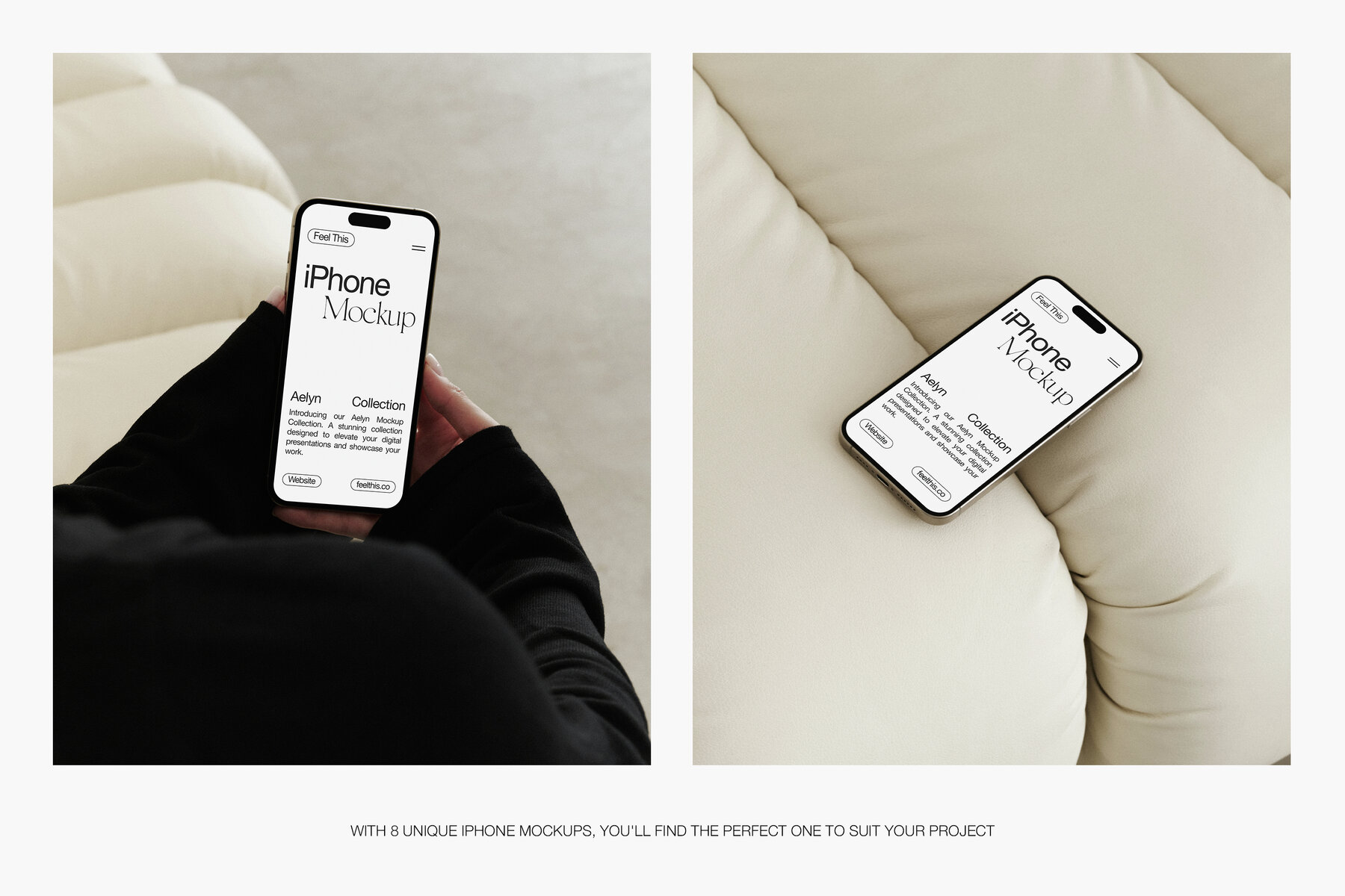 Aesthetic iPhone in Woman Hands Mockups for Photoshop 4