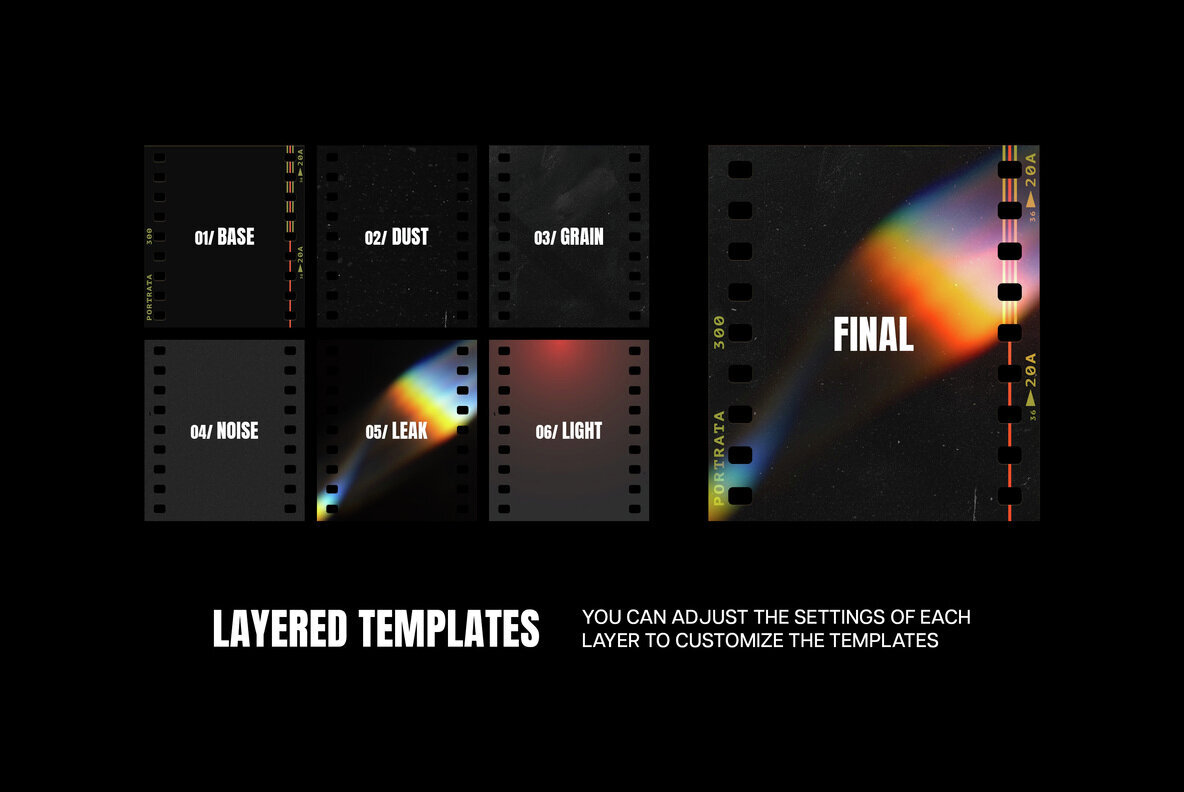 Retro Film Frames Bundle 2