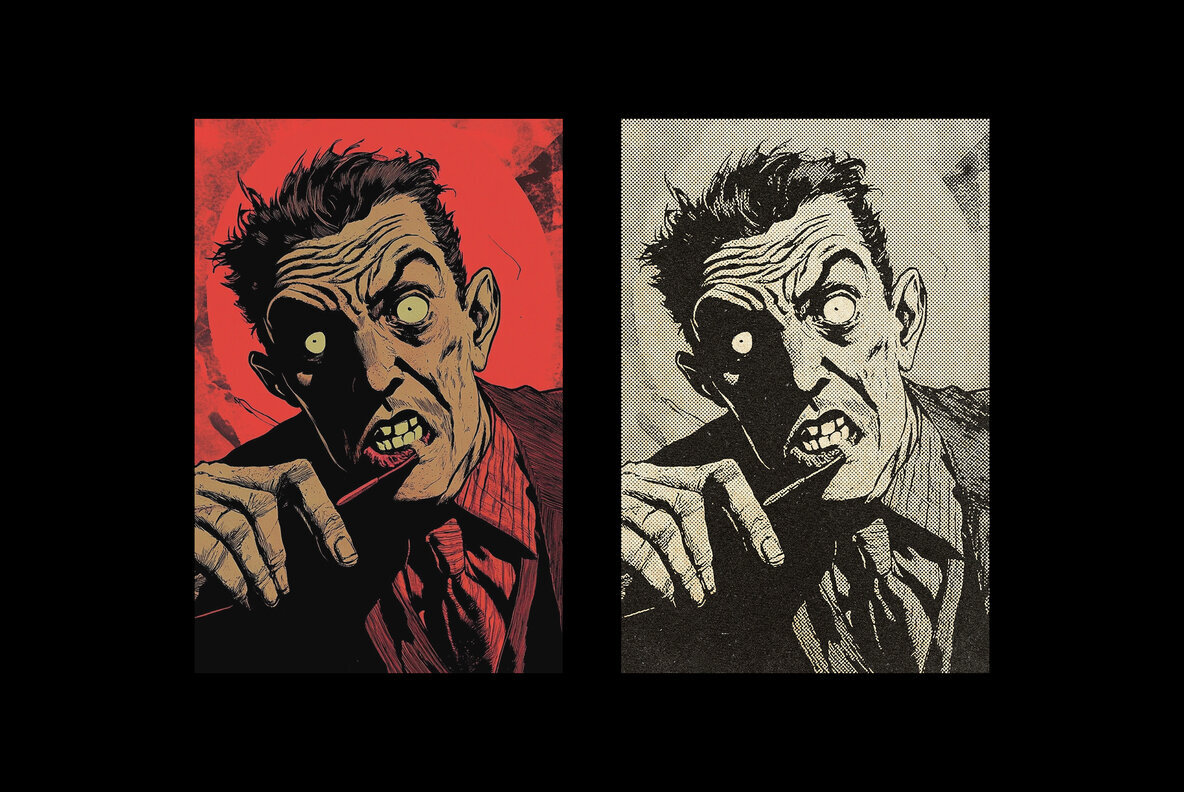 Retro Halftone Print Effect 2