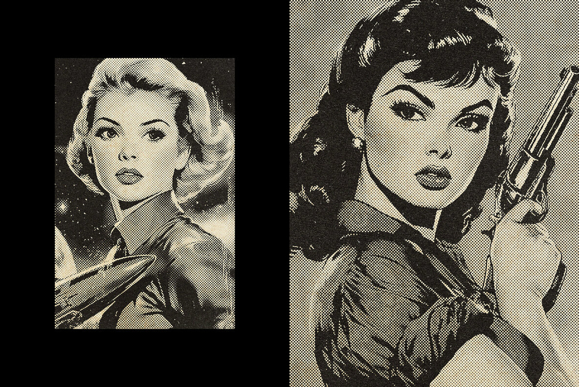 Retro Halftone Print Effect 4