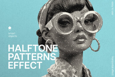 Halftone Patterns Photo Effect