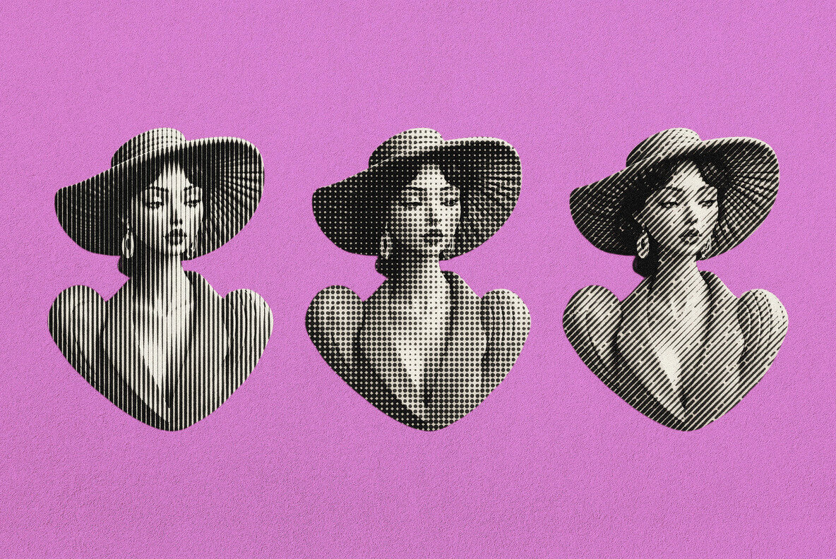 Halftone Patterns Photo Effect 3