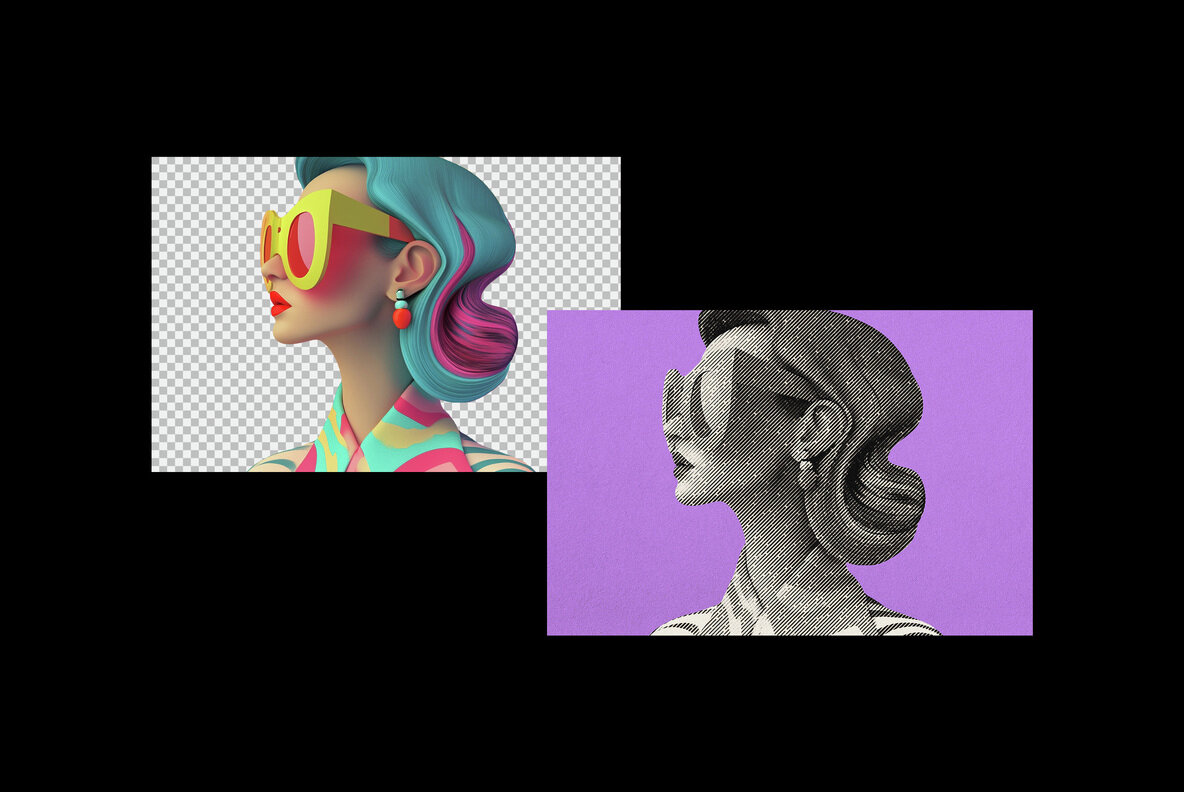 Halftone Patterns Photo Effect 4