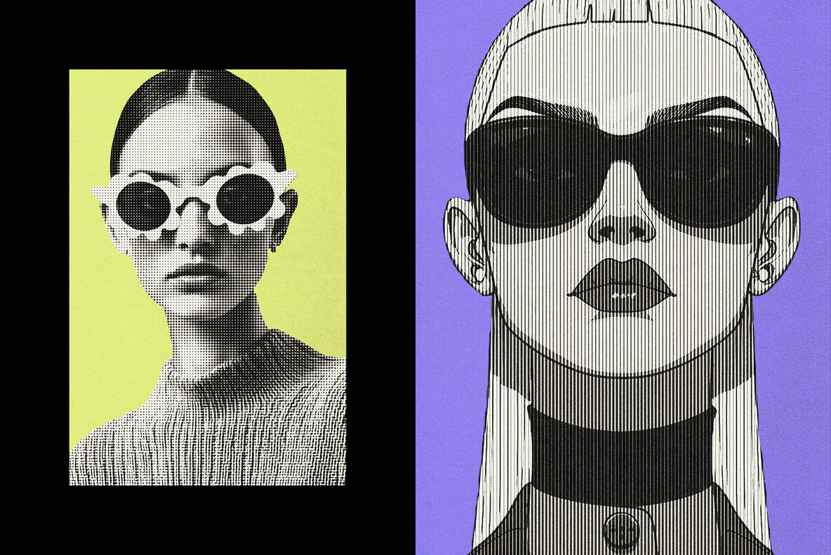 Halftone Patterns Photo Effect 6