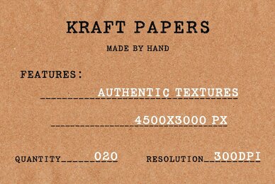 Realistic Kraft Paper Textures Pack