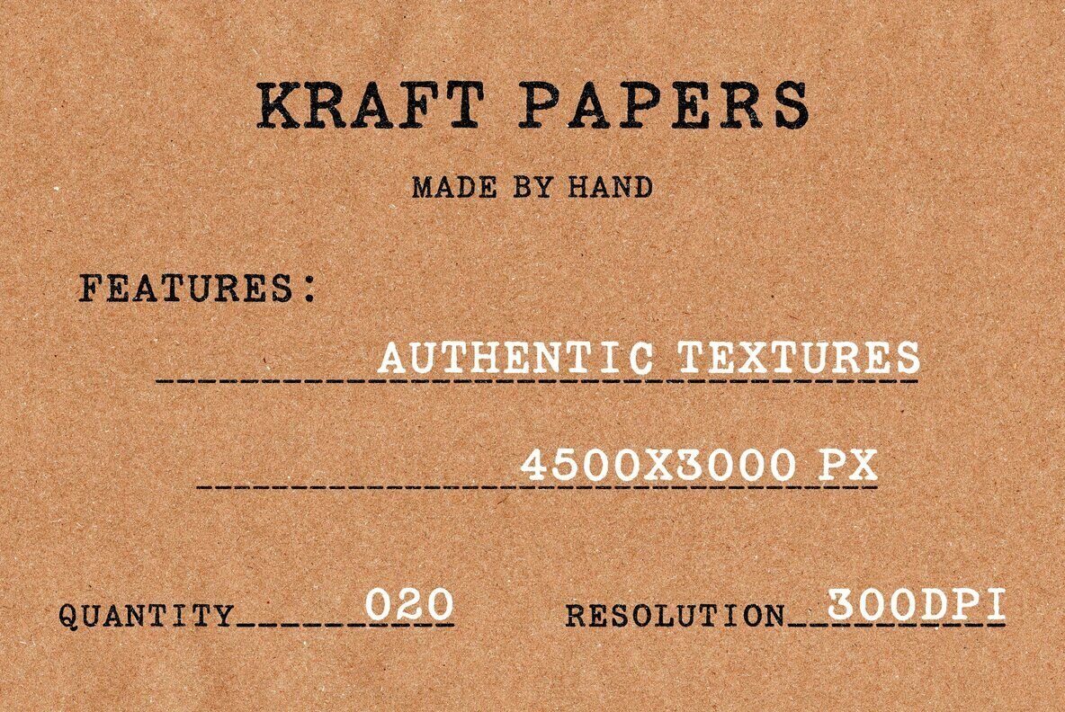Realistic Kraft Paper Textures Pack 1