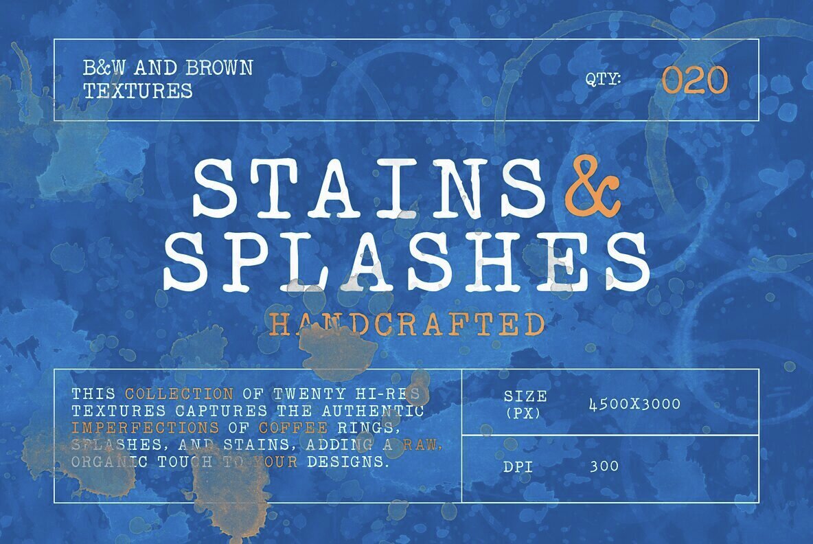 Stains and Splashes Handcrafted Textures 1